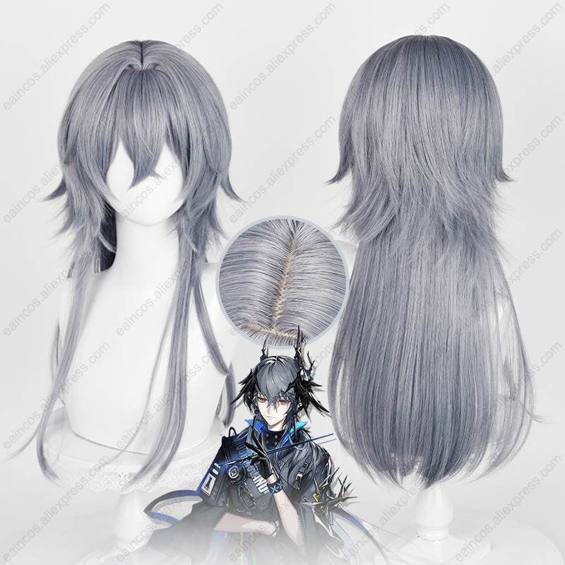 Arknights Logos Cosplay Wig 62 - Anime Cosplay Blue Hair ulasan dan harga