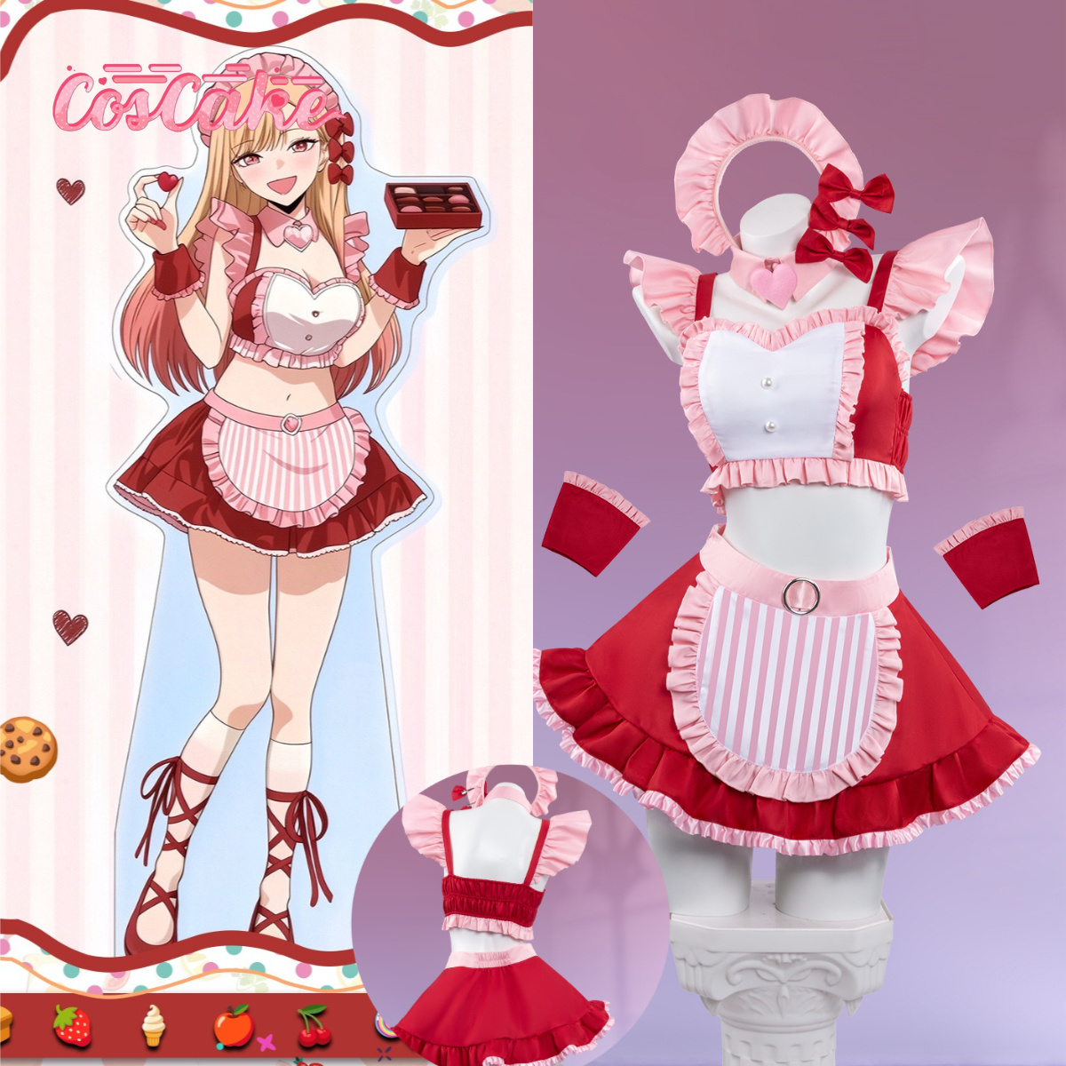 My Dress-Up Darling Marin Kita - Kitagawa Anime Cosplay ulasan dan harga