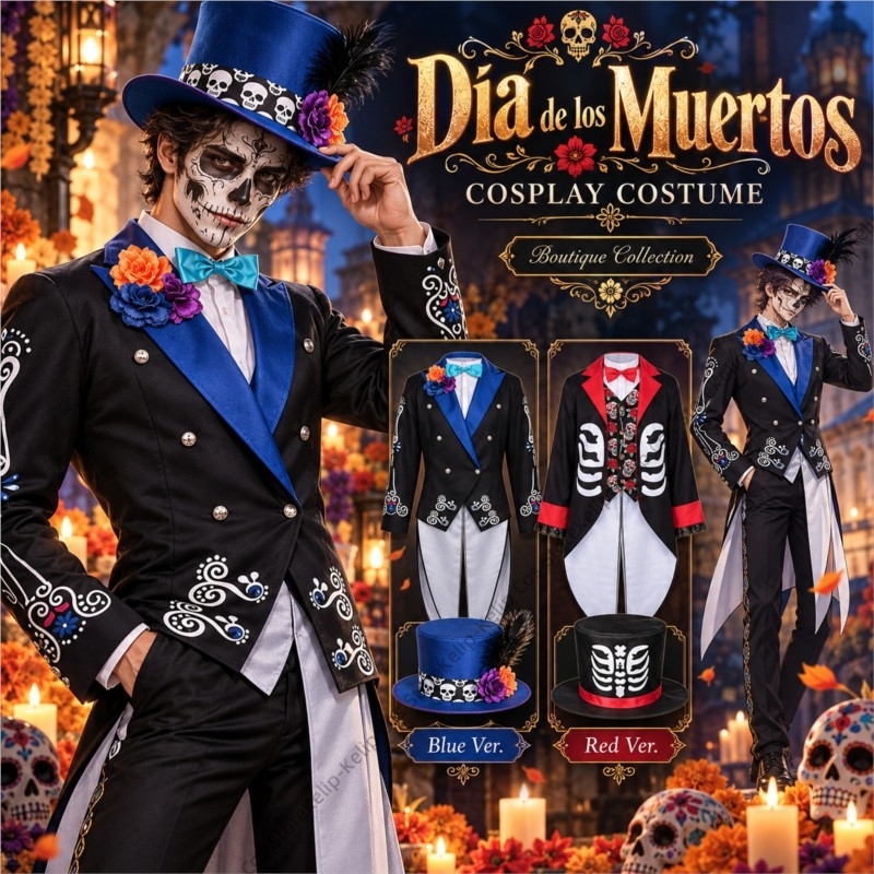 Día de los Muertos Couple Cosp - Anime Cosplay Couple ulasan dan harga