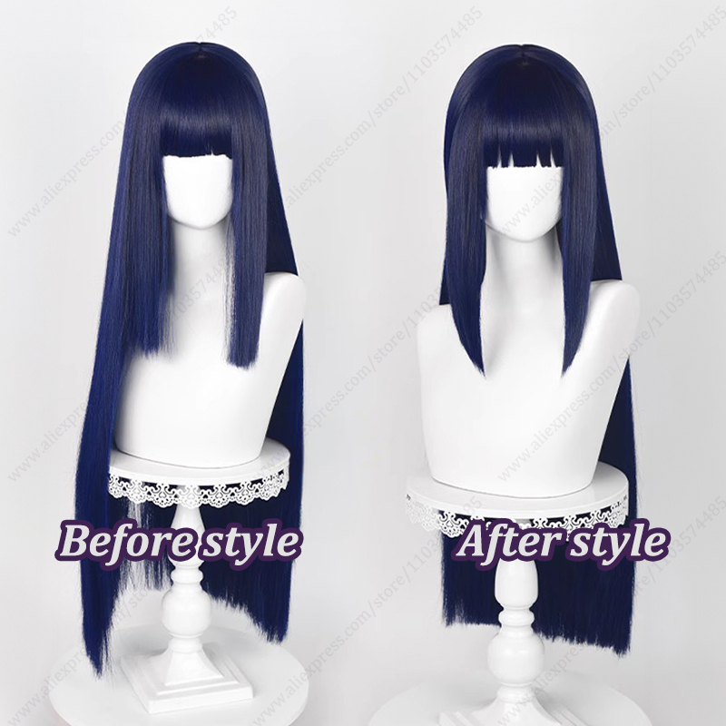 Hinata Hyuga Cosplay Wig Blue  - Anime Cosplay Blue Hair ulasan dan harga